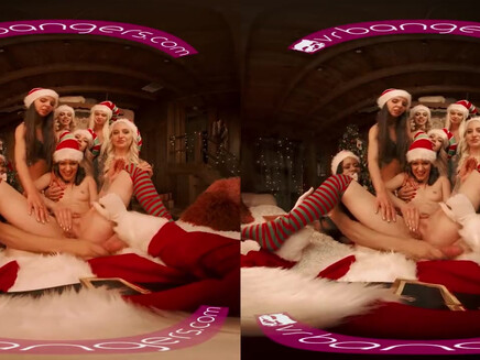 Santa and Lascivious Elves VR Porn