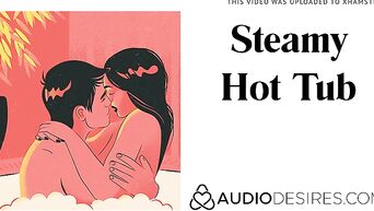 Steamy sexy Hot Tub (Whirlpool Sensual Audio Story, Beauty ASMR) Ero