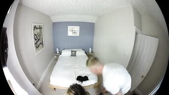 Spy camera in hotel took oral, vaginal and anal sex with double penetration