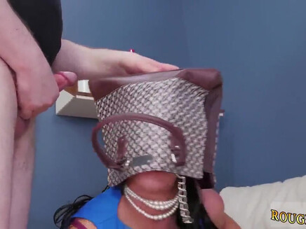 Fetishist put the MILF's bag on her head and fucked