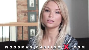 Woodman casting x for sexy Russian blonde