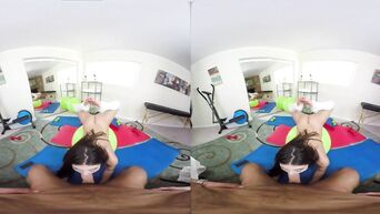 POV sex in gym - virtual reality
